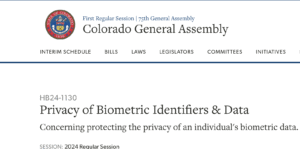 Colorado Biometric Act